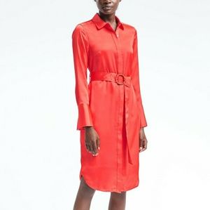 Banana Republic long sleeve button shirt dress